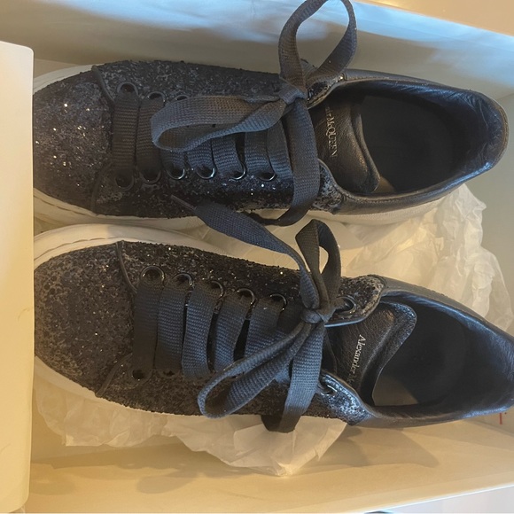 Alexander McQueen oversized embellished leather sneakers.~ 38 - Picture 3 of 9